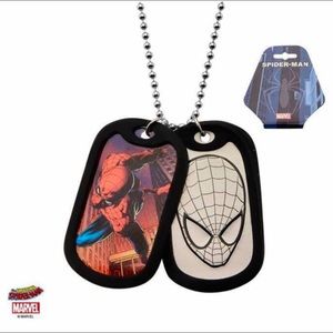 Spider-man dog tags necklace